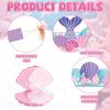 24 Pcs Mermaid Birthday Party Crowns Under the Sea Ocean DIY Crown Craft Kits Art Set Kids Paper Mermaid Party Favor Hats Paper Princess Headband Making Kit Party Decorations Supplies for Girls Boys view 3