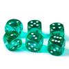 14.5MM Printing Precision Dice Translucent Colors 0.57inch, 6pcs Set view 1