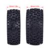 12mm Hex RC Buggy Wheels and Tires, 2.2'' Pre-Glued Out Dia. 3.5'' for 1/10 1/12 1/14 1/16 Off-Road Truck Upgrades, Set of 4 view 2