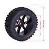 12mm Hex RC Buggy Wheels and Tires, 2.2'' Pre-Glued Out Dia. 3.5'' for 1/10 1/12 1/14 1/16 Off-Road Truck Upgrades, Set of 4 view 3