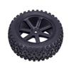 12mm Hex RC Buggy Wheels and Tires, 2.2'' Pre-Glued Out Dia. 3.5'' for 1/10 1/12 1/14 1/16 Off-Road Truck Upgrades, Set of 4 view 4