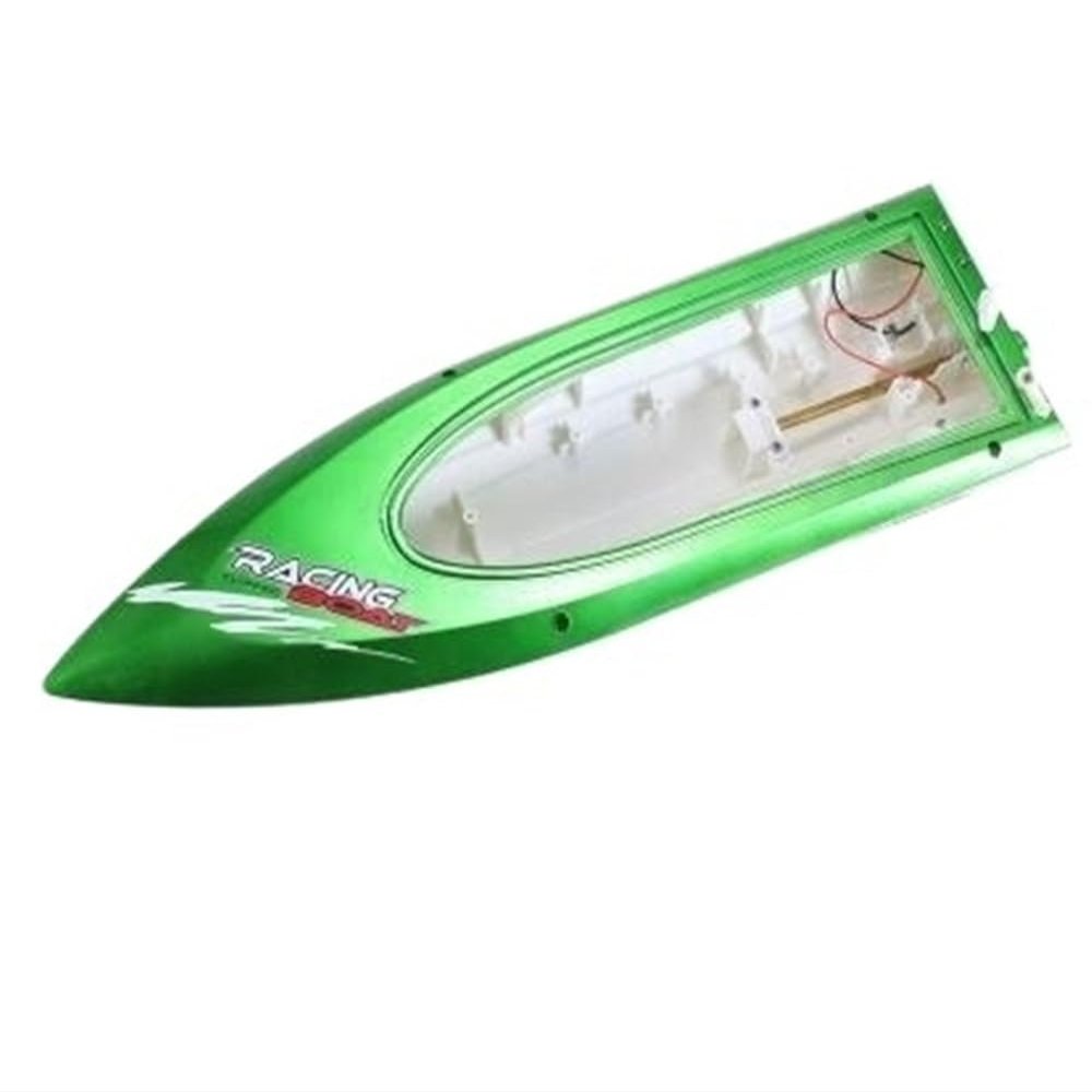 Hull with Copper Tube Clamp Compatible with FeiLun FT009 RC Boat(Green)