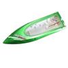 Hull with Copper Tube Clamp Compatible with FeiLun FT009 RC Boat(Green) view 1