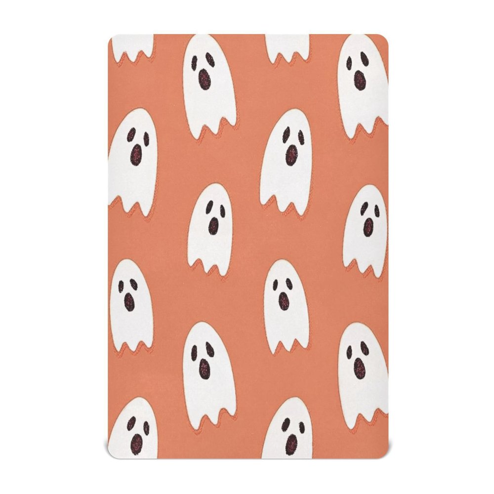 Gravopti Halloween Crib Sheets for Girls and Boys, Halloween Cute Boo Soft Breathable Cotton Crib Sheets for Toddler Bed Mattress 52X28 Inch