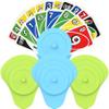 Playing Cards Holder for Little Hands Stocking Stuffer for Boy Girl UNO Game Nights, Poker, Canasta, Spite Malice, Playing Card Accessories for Family Gatherings & Travel, Set of 4 (2 Blue + 2 Green) view 1