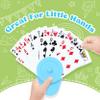 Playing Cards Holder for Little Hands Stocking Stuffer for Boy Girl UNO Game Nights, Poker, Canasta, Spite Malice, Playing Card Accessories for Family Gatherings & Travel, Set of 4 (2 Blue + 2 Green) view 3