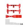 Ancalos Metal Link Rod Mount Base and Axle Up Servo Bracket Mount for WPL C14 C24 C34 C44 C54 1/16 RC Car Upgrade Parts, Red view 1