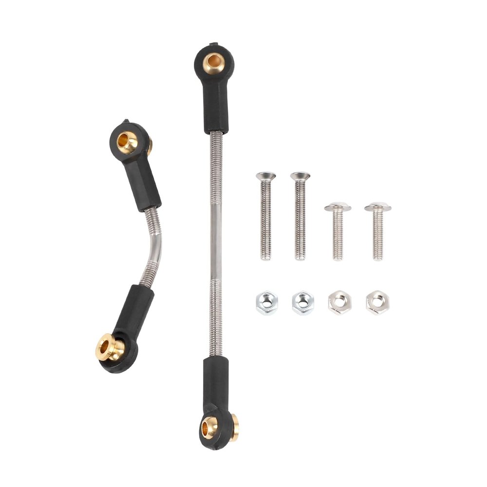 Ancalos 1 Set RC Car SteeR1ng Pull Rod Upgrade Part Metal RC SteeR1ng Rod Durable for WPL B1 B14 B24 B24 C14 C24 1/16 - (CN)