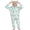 ABENCA Highland Cow Onesie Kids Costume Animal Girls One Piece Pajamas Cosplay Halloween Christmas.Green.120 view 1