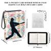 Trading Card Binder 4 Pocket Sports Card Binders for Football Baseball Tribal Vintage Collectible Photocard Album 400 Pockets view 3