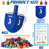 Wettarn 100 Pieces Hanukkah Dreidels Bulk Wooden Hanukkah Dreidels with Game Instruction Cards for Party Game (Size 1,Rainbow Style) view 2