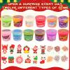 Christmas 12 Pack Butter Slime Kit, Stocking Stuffers for Kids 8-12, Kids Toys Cute Stuff, for Girls and Boy for Set Party Birthday Gift 4 5 6 7 8 9 10 view 3