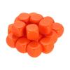 uxcell 20Pcs Rounded Blank Six Sided Dice 20mm/0.8inch Acrylic Dice Cube with Smoothed Surface for Party Board Game Craft Making, Orange view 1