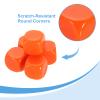 uxcell 20Pcs Rounded Blank Six Sided Dice 20mm/0.8inch Acrylic Dice Cube with Smoothed Surface for Party Board Game Craft Making, Orange view 3