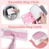 Lullulii Kids Spray Mop,Toddler Mop Cleaning Set, Real Working Mini Mop & Kids Broom Dustpan Set, Housekeeping Pretend Play Toy, Montessori Kid Cleaning Toy Set Includes Organizer Clip -Pink view 2