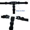 3 Point Harness Seat Belt for Kids, Adjustable Baby Safety Strap, Kids High Chair Straps Replacement for High Chair -Black view 4