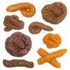 8pcs Fake Poo, Fake Turd for Prank, Funny Fake Dog Poop, Tricky Fool Toys for Adult Props Joke April Fools' Day Halloween Prank Party, Different Shapes, Practical Realistic Lifelike Gags Supplies view 1