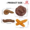 8pcs Fake Poo, Fake Turd for Prank, Funny Fake Dog Poop, Tricky Fool Toys for Adult Props Joke April Fools' Day Halloween Prank Party, Different Shapes, Practical Realistic Lifelike Gags Supplies view 3