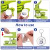 58 mm/ 2.25 Inch Metal Button Badge Sets, 100 Sets Button Maker Keychains Supplies, Including Metal Shell, Plastic Film, Backing Parts, Keychains, Perfect for Button Maker Machine & Badge Press view 4