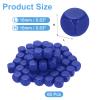 uxcell 60Pcs Rounded Blank Six Sided Dice 16mm/0.6inch Acrylic Dice Cube with Smoothed Surface for Party Board Game Craft Making, Blue view 2