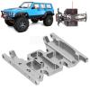 Oumefar RC Mount, Aluminum Alloy 1/10 Mount Transmission Holder Fit for Axial SCX10 II 90046 90047 90075 RC Car Accessories (Ti Color) view 3