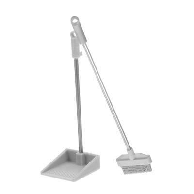 1 Set Miniature Cleaning Tools for Dollhouse Mini Dustpan Broom and Whisk Simulation Props for Crafting and Decoration in Playhouses