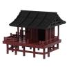 Abaodam Micro Landscape Pavilion Decor: Miniature Pavilion Statue for Aquarium and Bonsai - Mini Bonsai Landscaping Ornament for Terrarium and Garden view 1