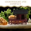 Abaodam Micro Landscape Pavilion Decor: Miniature Pavilion Statue for Aquarium and Bonsai - Mini Bonsai Landscaping Ornament for Terrarium and Garden view 3