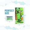 Jay Franco Kids Slumber Bag and Pillow - 54 x 27 Inch Comfy Indoor Sleeping Bag for School and Sleepovers, 2 Piece Set, Green - Minecraft view 2