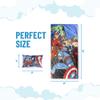 Jay Franco Kids Slumber Bag and Pillow - 54 x 27 Inch Comfy Indoor Sleeping Bag for School and Sleepovers, 2 Piece Set, Blue - Avengers view 2