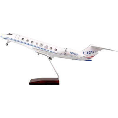 17.7 1:70 Scale Airplane Model G650 Gulfstream Plane Models Collectibles ABS Model Jets for Decoration or Office Ornaments Gift(Ordinary)