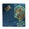 Jay Franco Kids Slumber Bag and Pillow - 54 x 27 Inch Comfy Indoor Sleeping Bag for School and Sleepovers, 2 Piece Set, Blue - Teenage Mutant Ninja Turtles view 3