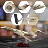 19 1:72-Scale Models Jet Model Airplane Bombardier 7500 Business Jet Gold Plane Models Diecast for Collection or Office Ornaments Gift view 3