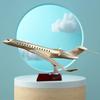 19 1:72-Scale Models Jet Model Airplane Bombardier 7500 Business Jet Gold Plane Models Diecast for Collection or Office Ornaments Gift view 4
