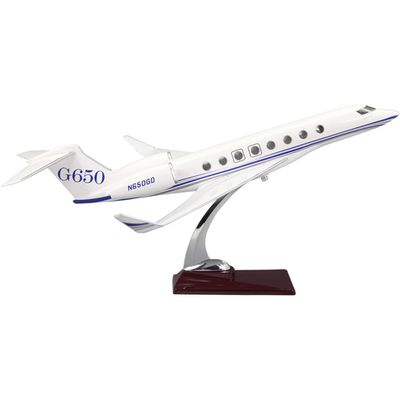 17.7 1:70 Scale Airplane Model G650 Gulfstream Plane Model Diecast Collectibles Resin Aircraft Model for Collection Or Gift