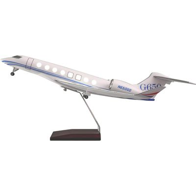 17.7 1:70 Scale Airplane Model G650 Gulfstream Plane Models Collectibles ABS Model Jets for Decoration or Office Ornaments Gift(Upgraded)