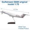 17.7 1:70 Scale Airplane Model G650 Gulfstream Plane Models Collectibles ABS Model Jets for Decoration or Office Ornaments Gift(Upgraded) view 2