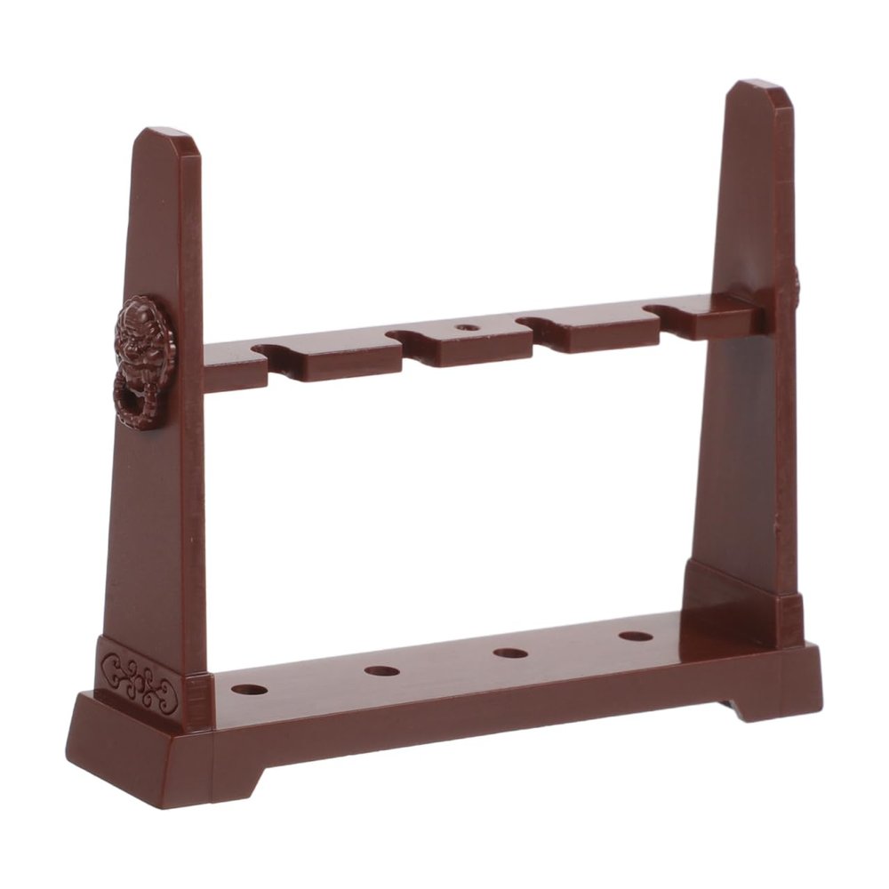 Amosfun Miniature Sword Rack Freestanding Desktop Sword Stand for Collectible Models Space-Saving Display Holder Easy-Setup Bracket for Desk Decoration 2.75 X 2.16 X 0.59 in