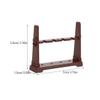 Amosfun Miniature Sword Rack Freestanding Desktop Sword Stand for Collectible Models Space-Saving Display Holder Easy-Setup Bracket for Desk Decoration 2.75 X 2.16 X 0.59 in view 2