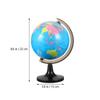 BESPORTBLE 1Pc Educational World Globe with Stand Desktop Geography Globe for Boy Girl Adults Stylish Tabletop Display for Home Office Homeowners view 2