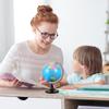 BESPORTBLE 1Pc Educational World Globe with Stand Desktop Geography Globe for Boy Girl Adults Stylish Tabletop Display for Home Office Homeowners view 4