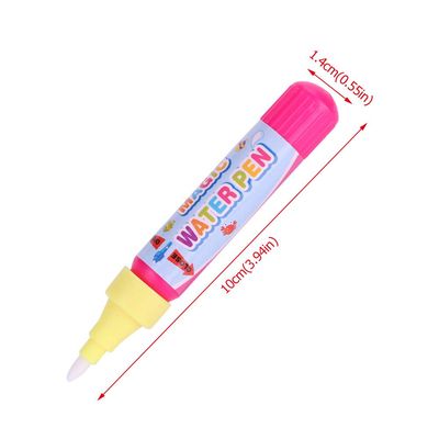 Alomejor Baby Water Coloring Pens Easy to Use No More Small Size Filled with Water Draw on Magic Painting Mat or Book (Small powder)