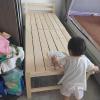 MLYAYE Bedside Toddler Single Bed Splicable, Portable Folding Bedroom Children Wooden for Small Saving/Dormitories/Camping/Hospitals, 12'' - 20 inch High Custom(L - 71'',W 20 x H 16 inch) view 1