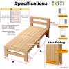 MLYAYE Bedside Toddler Single Bed Splicable, Portable Folding Bedroom Children Wooden for Small Saving/Dormitories/Camping/Hospitals, 12'' - 20 inch High Custom(L - 71'',W 20 x H 16 inch) view 2
