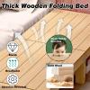 MLYAYE Bedside Toddler Single Bed Splicable, Portable Folding Bedroom Children Wooden for Small Saving/Dormitories/Camping/Hospitals, 12'' - 20 inch High Custom(L - 71'',W 20 x H 16 inch) view 4