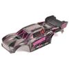 ARRMA VORTEKS 2WD Painted Decaled Trimmed Body Set - Hidden Body Mount (Pink/Black), ARA-2580 view 1