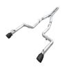 AWE Track Cat-Back Exhaust, Black Tips 2017-2023 Charger 5.7L view 1