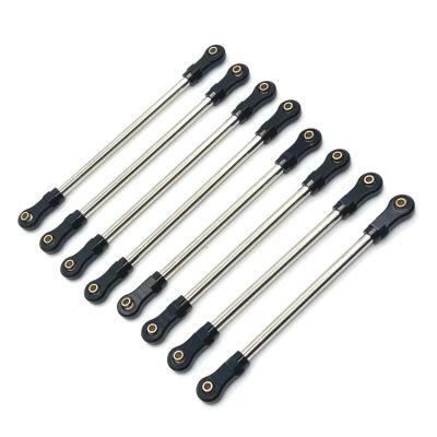 tctrbvv Rc Connecting Rod for YK4016 1/10 Metal Adjustable for Chassis Pull Rod Set Rc Crawler Car Truck for Buggy Truggy Parts and Accessories Upgrade Replacement and Use(Black)