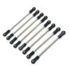 tctrbvv Rc Connecting Rod for YK4016 1/10 Metal Adjustable for Chassis Pull Rod Set Rc Crawler Car Truck for Buggy Truggy Parts and Accessories Upgrade Replacement and Use(Black) view 1