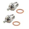 2PCS Spark Glow Plug N3 Hot 70117 Compatible for Trax-xas Kyosho HSP HPI Re-dcat for 1/8 1/10 RC Nitro Engines Car Truck Buggy(2PCS-N3) view 1